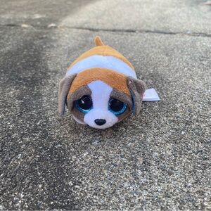 Ty Beanie Boos “Gypsy” Miniature Dog Plush – Big Blue Eyes, Beagle Style
